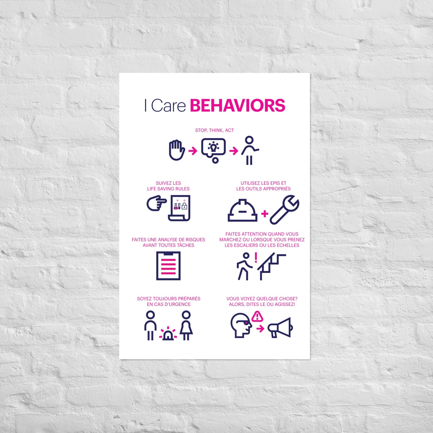 I Care Behaviors poster - download
