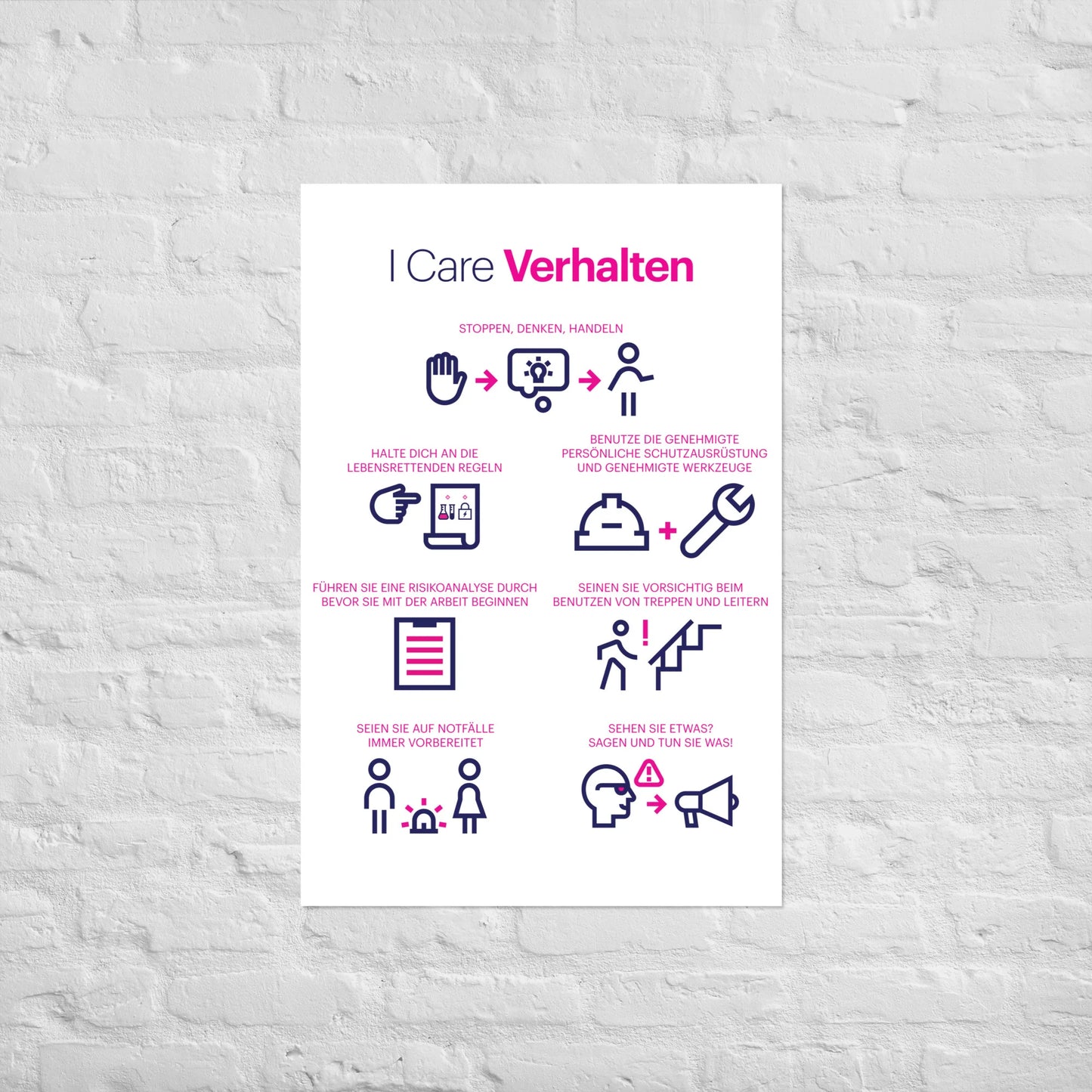 I Care Behaviors poster - download