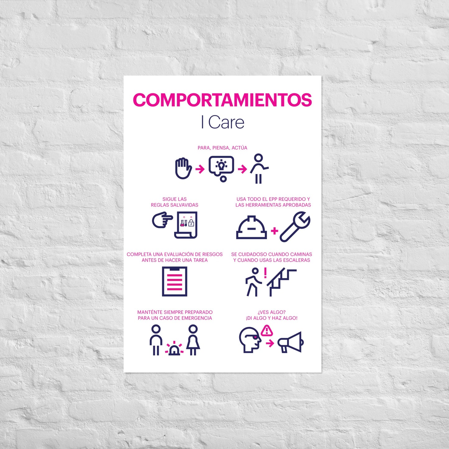 I Care Behaviors poster - download