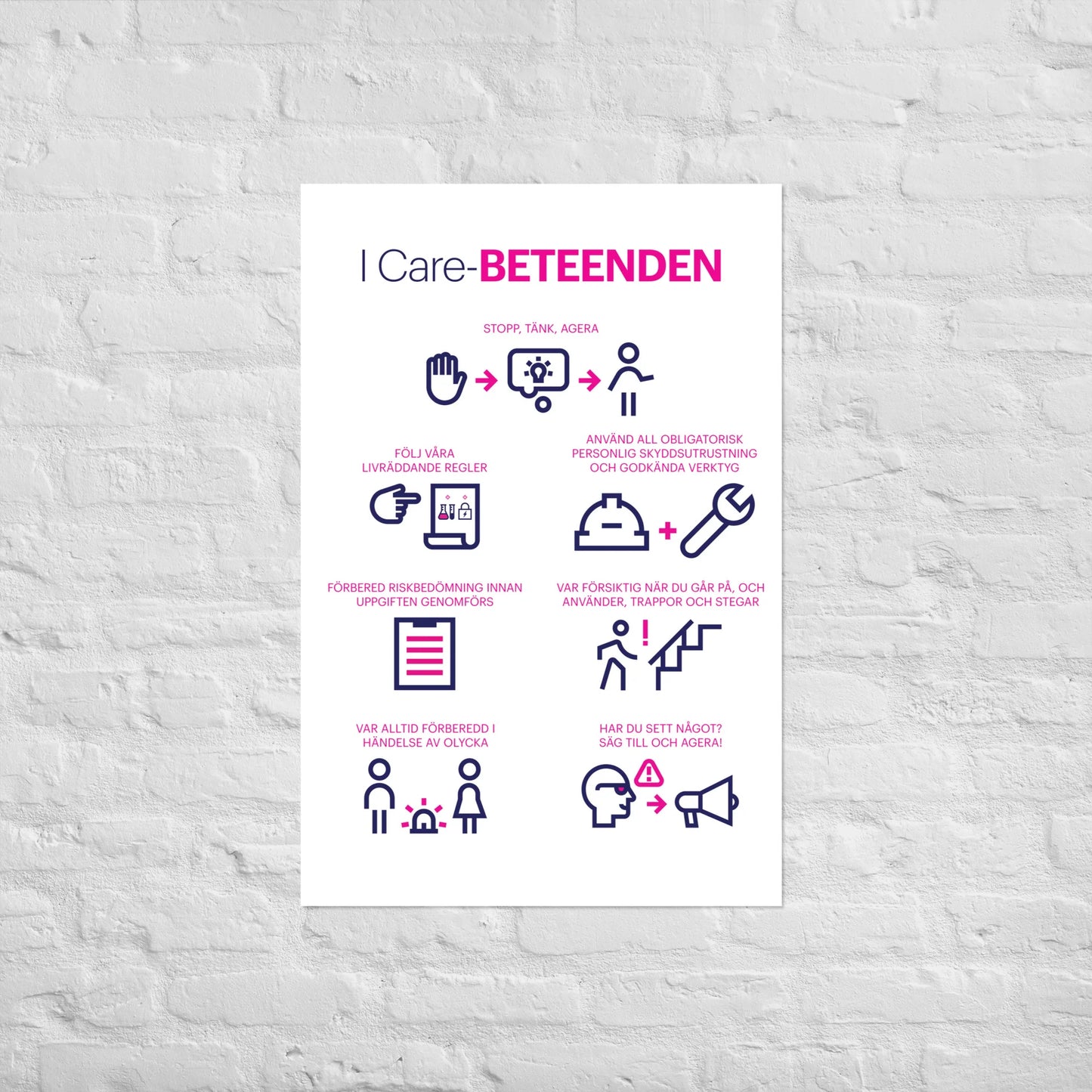 I Care Behaviors poster - download