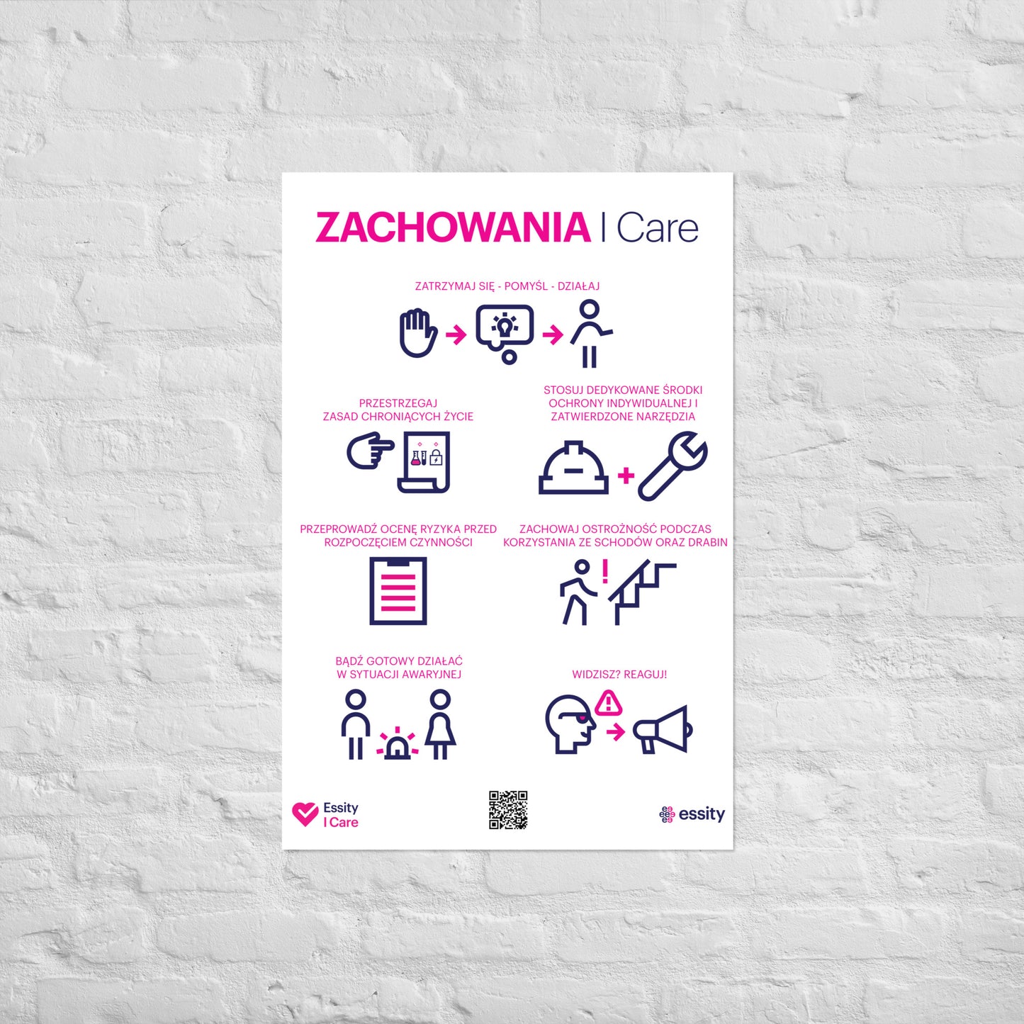 I Care Behaviors poster