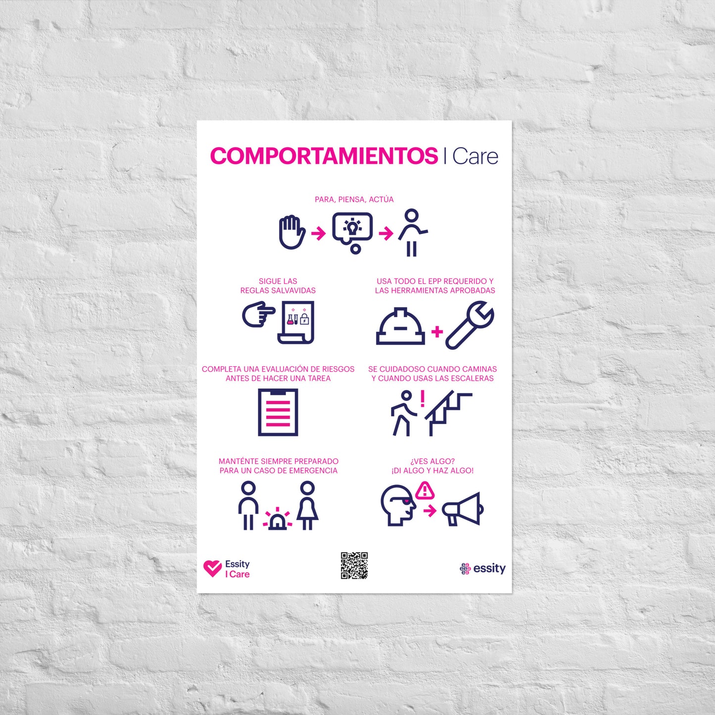 I Care Behaviors poster