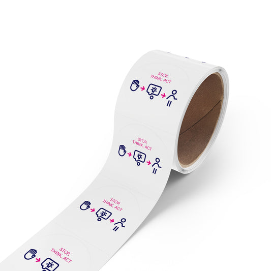 Round Sticker Label Rolls
