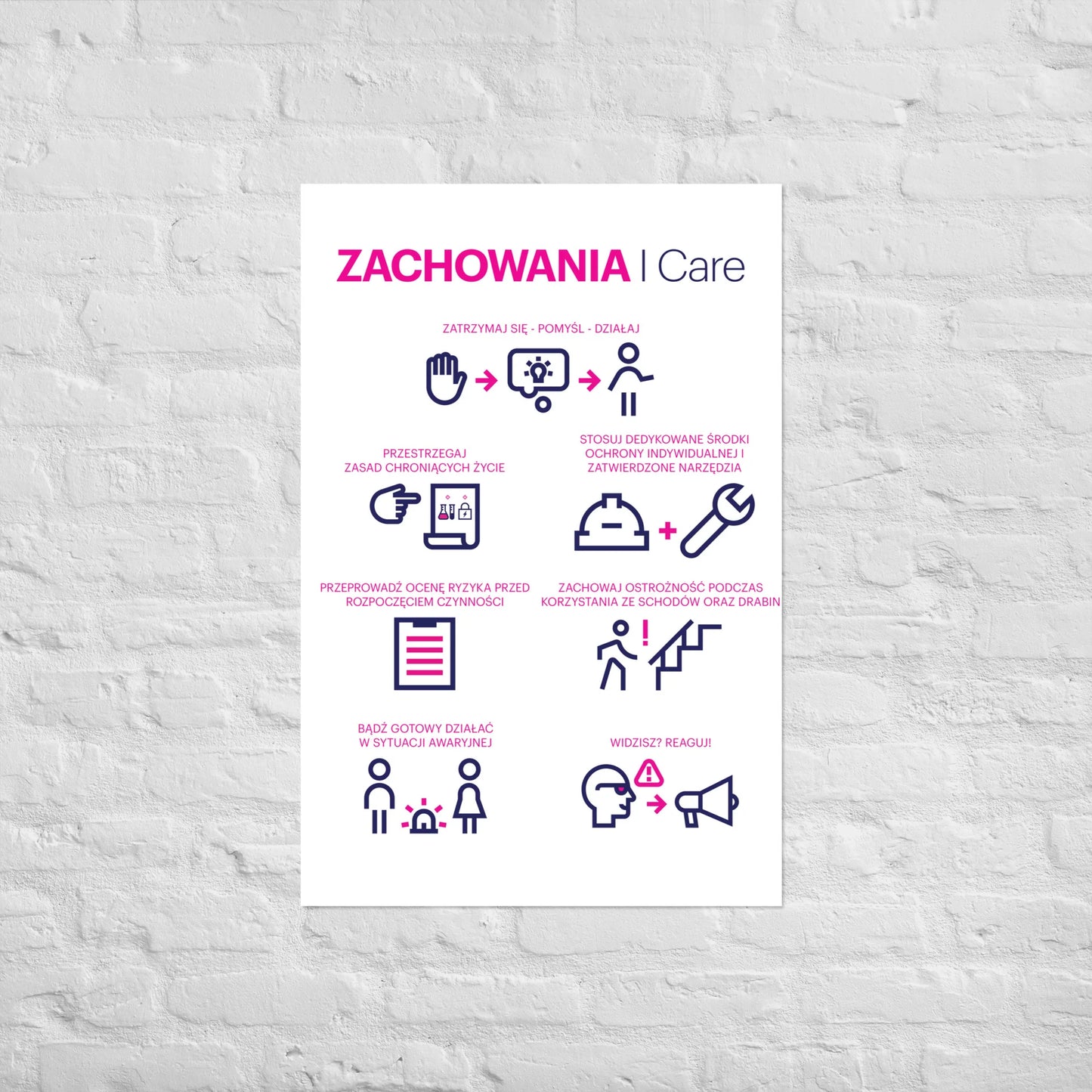 I Care Behaviors poster - download