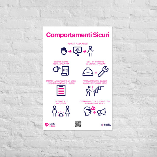 I Care Behaviors poster